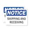 Signmission Shipping And Receiving, 10 in W x Rectangle, Vinyl Decal OS-2PACK-NS-D-710-L-16560 - alternate 1